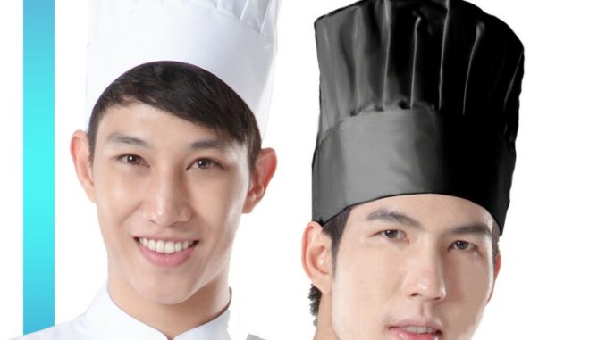หมวกเชฟทำอาหารมีจีบ สไตล์ยุโรป รหัส:CHJM (ฐานะภัณฑ์)