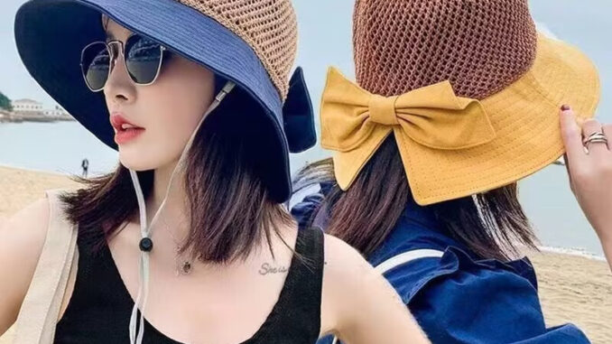 หมวกผ้าตาข่ายกันแดด สำหรับผู้หญิง
