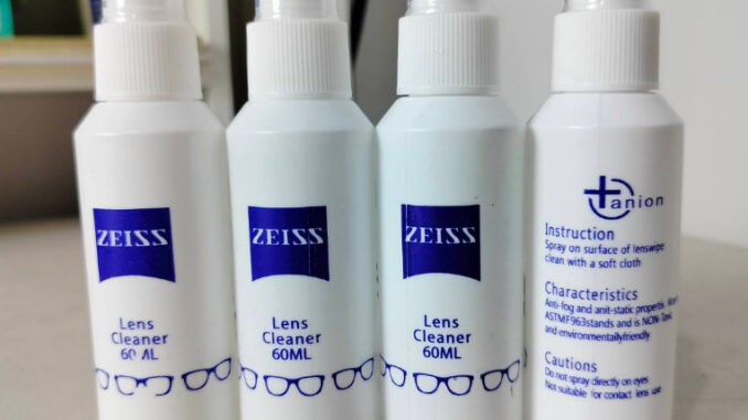 Zeiss น้ำยาเช็ดแว่น เช็ดเลนส์ ไมโครไฟเบอร์  เยอรมัน  60ml