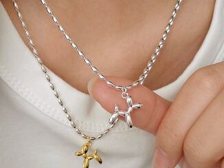 ꒰ สร้อยคอ Puppy มีให้เลือก 2 สี คู่กัน เงิน925- Burwoodstore