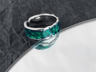 แหวนสวมนิ้ว สีเขียวเรืองแสง สไตล์ฮิปฮอป แฟชั่นสําหรับผู้ชาย และผู้หญิง