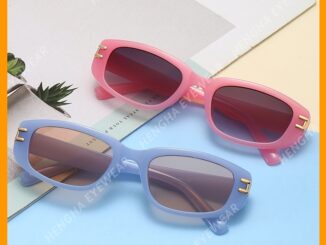 (HENGHA) ใหม่ แว่นตากันแดดแฟชั่น ป้องกันรังสียูวี สีเจลลี่ แฟชั่นฤดูร้อน