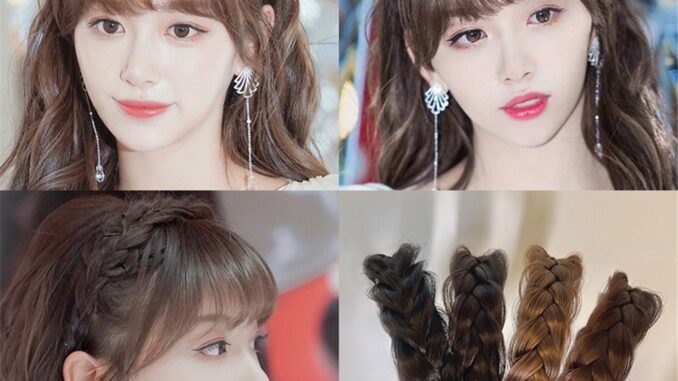 ที่คาดผมถักเปีย รูปก้างปลา กะโหลกศีรษะสูง กันลื่น หรูหรา แฟชั่นสําหรับผู้หญิง