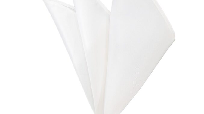 GIORGIO DEL SARTO Silk White T Pocket Square ผ้าเสียบสูทไหม 100%Silk GIORGIO DEL SARTO Silk White T Pocket Square ผ้าเสียบสูทไหม 100%Silk