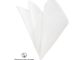 GIORGIO DEL SARTO Silk White T Pocket Square ผ้าเสียบสูทไหม 100%Silk