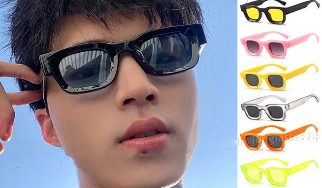 แว่นตากันแดด กรอบเล็ก วินเทจ สี่เหลี่ยม แบรนด์เนม เว้า สีดํา แว่นตากันแดด UV400 แว่นตากันแดด กรอบเล็ก วินเทจ สี่เหลี่ยม แบรนด์เนม เว้า สีดํา แว่นตากันแดด UV400