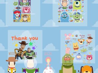 แผ่นสติกเกอร์ ลายการ์ตูน Toy Story DIY สําหรับติดตกแต่งเสื้อผ้า