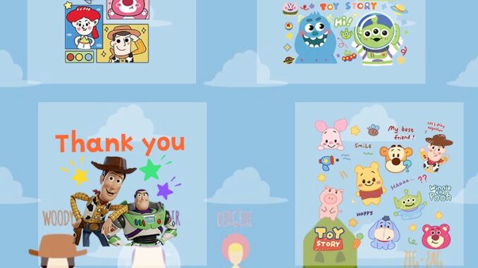 แผ่นสติกเกอร์ ลายการ์ตูน Toy Story DIY สําหรับติดตกแต่งเสื้อผ้า