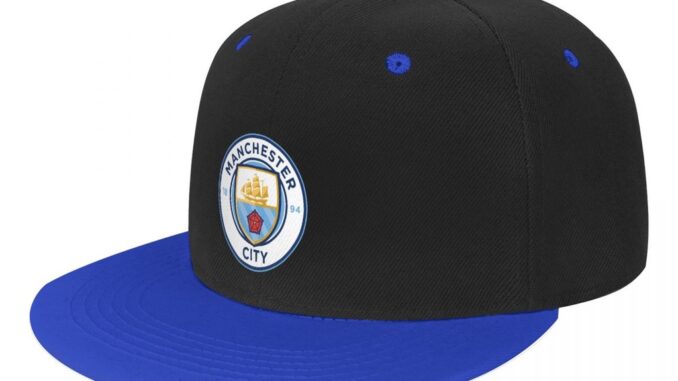 ใหม่ หมวกเบสบอล ลายโลโก้ Manchester City F.C. สีตัดกัน สไตล์ฮิปฮอป สําหรับผู้ชาย และผู้หญิง