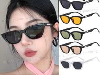 แว่นตากันแดด กรอบสีดํา ทรงสี่เหลี่ยมผืนผ้า ป้องกันรังสียูวี คุณภาพสูง สไตล์เกาหลี และยุโรป และอเมริกา สําหรับผู้หญิง และผู้ชาย