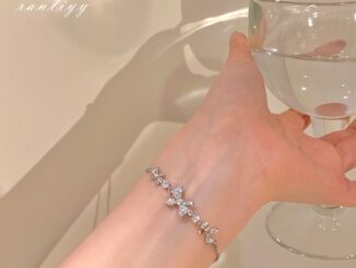ส่งเร็ว ระดับรายการ Lux Zircon Bow สร้อยข้อมือสำหรับสุภาพสตรีอุปกรณ์เสริมที่ละเอียดอ่อน-Ranliyy