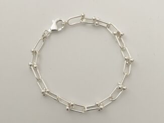 Marbella.bkk กำไลข้อมือ สร้อยข้อมือ เงินแท้ แบบโซ่ รุ่น Lucia (unisex)