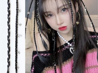 2 ชิ้น สาวเท่ จี้หัวใจไขว้ วิกผมถัก ฮิปฮอป สกปรก ถักเปีย ห่วง หัวเข็มขัด อุปกรณ์หางม้า
