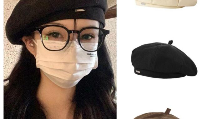Daishen1 หมวกเบเร่ต์ ผ้าวูล ลายจิตรกร สไตล์ฮาราจุกุ Y2K ย้อนยุค สําหรับผู้หญิง