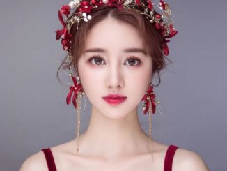 ชุดประดับมงกุฎเจ้าสาวสีแดง แต่งงาน แต่งงาน แต่งงานเครื่องประดับตก แต่งผมนางฟ้า SuperSessun ชุดเครื่องประดับ