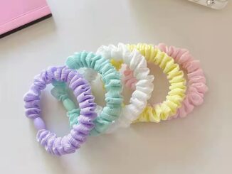 COD ลูกอมสีจีบผมเชือกร้อยผมน่ารัก Sen ผูกยางรัด-det