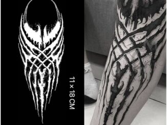【Mars Tattoo】ใหม่ สติกเกอร์รอยสักชั่วคราว กึ่งถาวร 2 สัปดาห์ ติดทนนาน D192