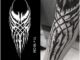 【Mars Tattoo】ใหม่ สติกเกอร์รอยสักชั่วคราว กึ่งถาวร 2 สัปดาห์ ติดทนนาน D192