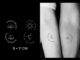 【Mars Tattoo】ใหม่ สติกเกอร์รอยสักชั่วคราว กึ่งถาวร ลายดวงจันทร์ ดวงอาทิตย์ ดวงอาทิตย์ปลอม ติดทนนาน 2 สัปดาห์ X041