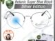 แว่นกรองแสง สีฟ้า กรองแสงสีฟ้า 95% กันUV99% สีเงิน แว่นตา กรองแสง แบรนด์ Botanic Glasses แว่นกรองแสง