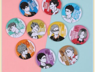 ◑ ป้ายดีบุกคอสเพลย์ ตัวละครอนิเมะ Haikyuu!! ◐ อุปกรณ์เสริมกระเป๋าเป้สะพายหลัง เข็มกลัด 58 มม. 1 ชิ้น (10 แบบ)