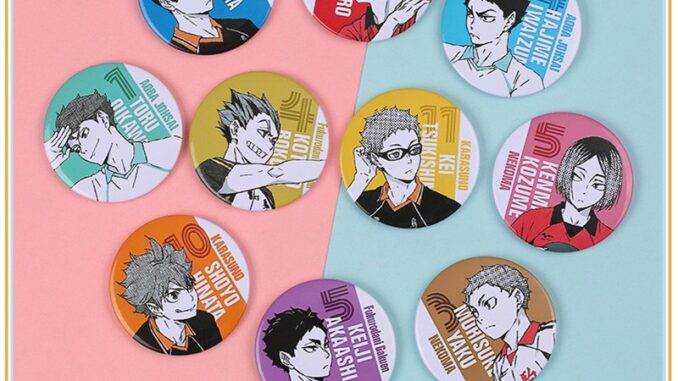 ◑ ป้ายดีบุกคอสเพลย์ ตัวละครอนิเมะ Haikyuu!! ◐ อุปกรณ์เสริมกระเป๋าเป้สะพายหลัง เข็มกลัด 58 มม. 1 ชิ้น (10 แบบ) ◑ ป้ายดีบุกคอสเพลย์ ตัวละครอนิเมะ Haikyuu!! ◐ อุปกรณ์เสริมกระเป๋าเป้สะพายหลัง เข็มกลัด 58 มม. 1 ชิ้น (10 แบบ)