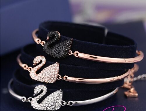 Swarovski กำไลข้อมือ หงส์ Swan Bangle สวารอฟสกี้ ของแท้ 100% ของขวัญสำหรับคนพิเศษ พร้อมส่ง