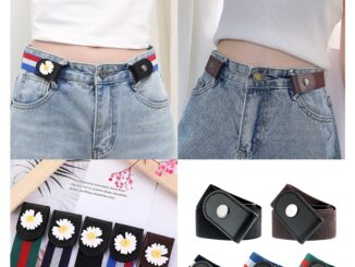 i_brashop เข็มขัดแฟชั่น ยืดหยุ่นดีใช้งานง่าย ปรับสายปรับความยาวได้ Slim Lazy Belt BAG09