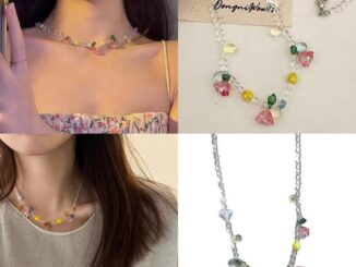 สร้อยคอ สายโซ่ ประดับลูกปัดน่ารัก สีแคนดี้ สําหรับเด็กผู้หญิง