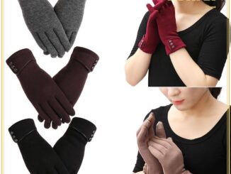 แถวถุงมือหน้าจอสัมผัสผู้หญิงฤดูหนาวที่อบอุ่นถุงมือเล่นสกีข้น
