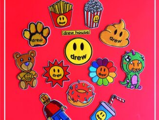 ☸ Drew House - แผ่นสติกเกอร์แฟชั่น ลาย Justin Bieber มีกาวในตัว ☸ แผ่นแพทช์รีดติดเสื้อ สําหรับตกแต่งเสื้อผ้า กระเป๋า 1 ชิ้น