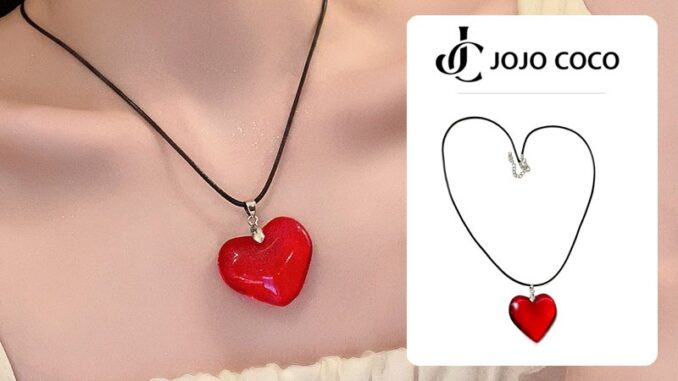 Jojo COCO สร้อยคอโซ่ จี้หัวใจ โช้คเกอร์ เครื่องประดับแฟชั่น สําหรับผู้หญิง