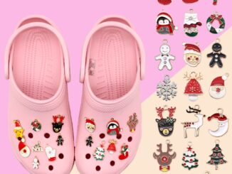 เครื่องประดับ รองเท้าแตะ Crocs Jibbitz โลหะ PVC ลายการ์ตูนคริสต์มาสน่ารัก ถอดออกได้ DIY