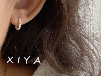 XIYA ต่างหูเพทาย ทรงกลม ขนาดเล็ก เรียบง่าย เข้ากับทุกการแต่งกาย สําหรับผู้หญิง
