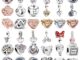 เครื่องประดับ สร้อยคอ สร้อยข้อมือ ชุบเงิน จี้รูปผีเสื้อ ผึ้ง หัวใจ DIY