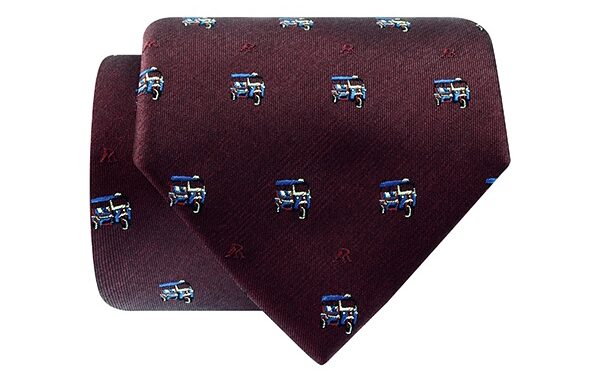 ANGELINO RUFOLO Necktie(NTM-TukTuk) เนคไทผ้าไหมทออิตาลี่ 100% คุณภาพเยี่ยม ดีไซน์ AR TukTuk สีเทา/เลือดหมู/กรมท่า