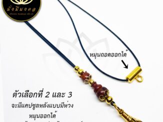[PMG] ฟรี แหนบพระ สร้อยพระมั่งมีมงคล สร้อยพระเชือกร่มขนาด 1.2 มิล งานไม้มงคล