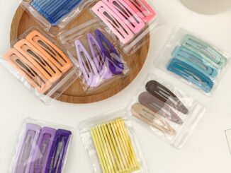 Kf506 กิ๊บติดผม ทรงสี่เหลี่ยมผืนผ้า เนื้อแมตต์ ลายหยดน้ํา สีแคนดี้ สไตล์เกาหลี สําหรับเด็กผู้หญิง 3 ชิ้น ต่อถุง