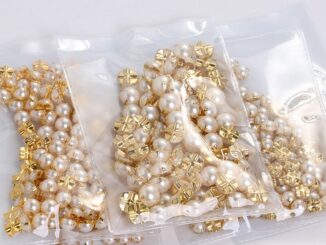 Yichuan ลูกปัดไข่มุกเรซิ่น ABS 5-10 มม. สําหรับตกแต่งเสื้อผ้า 100 ชิ้น