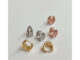 A.piece  ต่างหู [Silver 925 pin+Brass] Simple two line one-touch