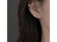 ต่างหูเงินแท้ S925 ประดับเพทาย เรียบง่าย เครื่องประดับ สําหรับผู้หญิง นักเรียน ขายส่ง ของขวัญ