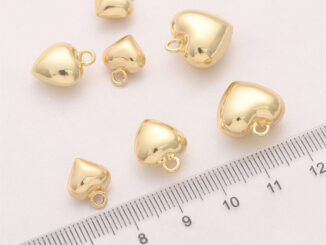 จี้ชุบทอง 14K ทรงโค้ง สําหรับทําเครื่องประดับ DIY 1 ชิ้น ต่อถุง