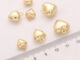 จี้ชุบทอง 14K ทรงโค้ง สําหรับทําเครื่องประดับ DIY 1 ชิ้น ต่อถุง
