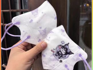 หน้ากากเด็ก Sanrio 50 ชิ้นการ์ตูน Kuromi Star Dailu พิมพ์มาสก์ 3d แบบใช้แล้วทิ้ง 10 ชิ้นบรรจุภัณฑ์อิสระ -FE