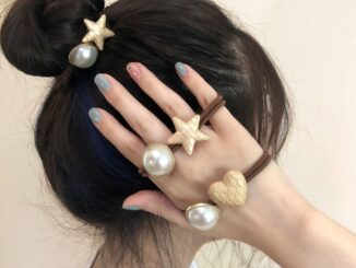ยางรัดผม ประดับไข่มุก แบบยืดหยุ่น