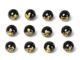 ลูกปัดคริสตัลควอตซ์ หินอาเกตธรรมชาติ สีดํา 12 ราศี 4A DIY