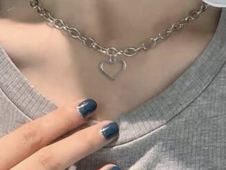 พร้อมส่ง สร้อยคอแฟชั่นลายหัวใจ สร้อยคอโซ่ สร้อยคอสไตล์เกาหลี