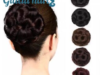 กิูเลียผมสังเคราะห์ต่อผมมวยโดนัท Chignon Updo ชิ้นวิกผมสังเคราะห์ธรรมชาติของผู้หญิง