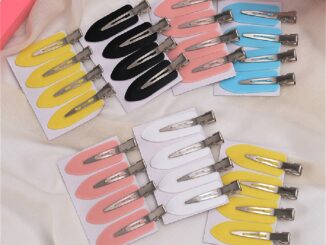 [Beautyoufeel] กิ๊บติดผมเรซิ่น ไร้รอยต่อ สีแคนดี้ 4 ชิ้น/ชุด