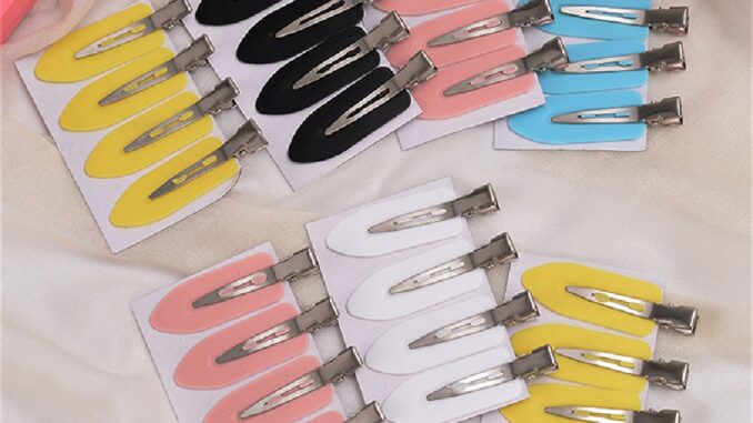 [Beautyoufeel] กิ๊บติดผมเรซิ่น ไร้รอยต่อ สีแคนดี้ 4 ชิ้น/ชุด